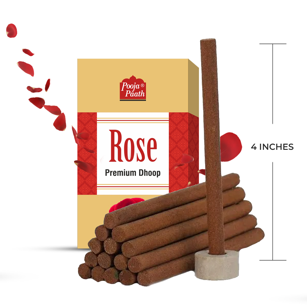 Pooja Paath Premium Dry Stick - Rose 3 Inch Sticks